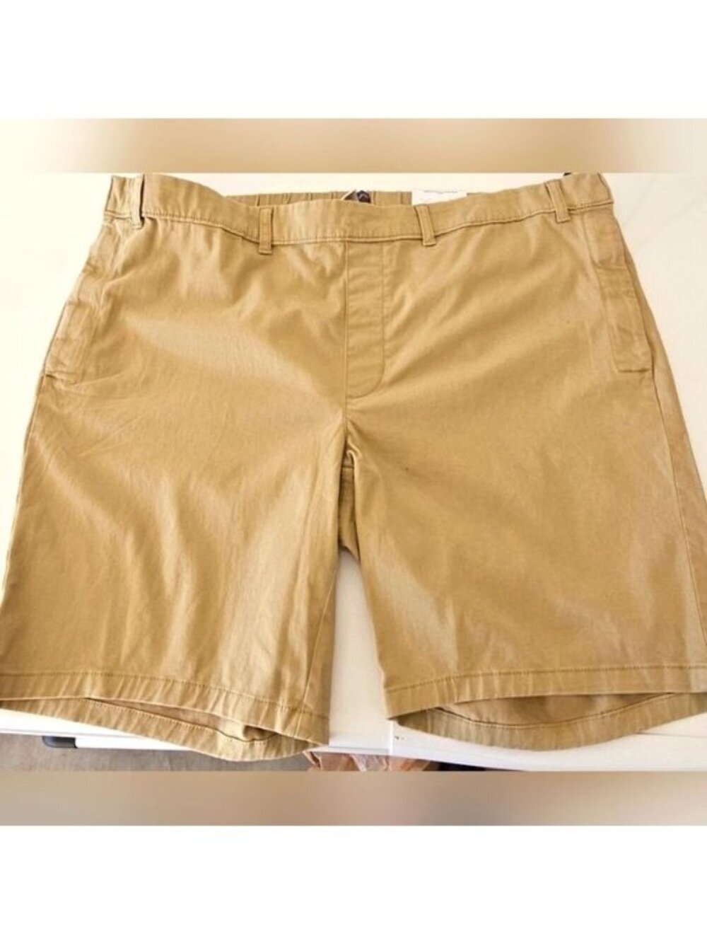St Johns Bay Flat Front Comfort Stretch Adjustable Waist Shorts Size 48 NWT